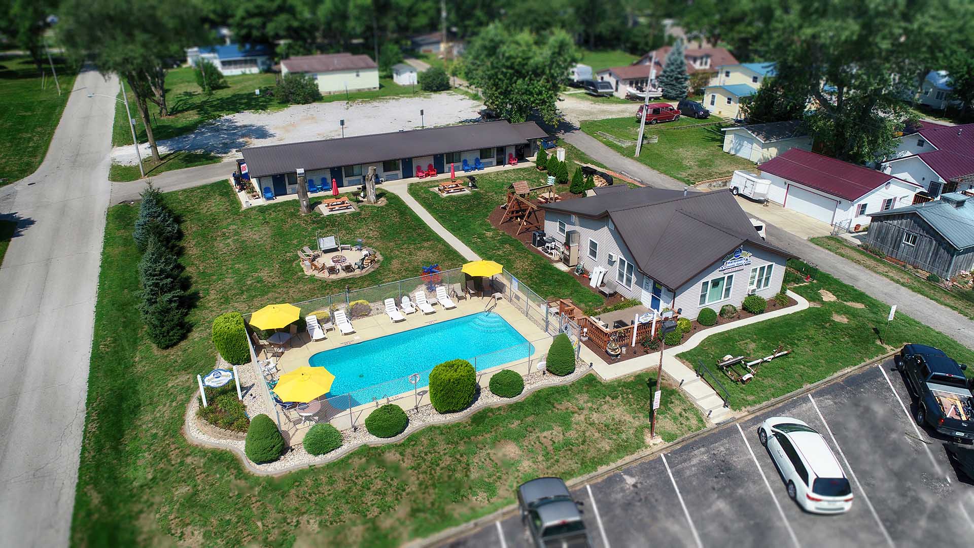 Dixie Haven Resort Aerial View