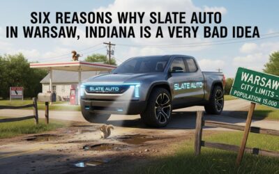Six Reasons Why Slate Auto in Warsaw, Indiana is a Very Bad Idea™